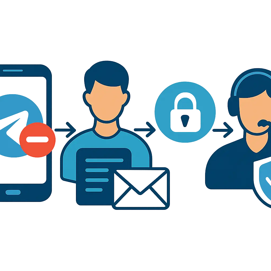 ניסוח נכון של פניית הערעור ל-Telegram באופן שמגדיל את הסיכוי לבדיקה אנושית